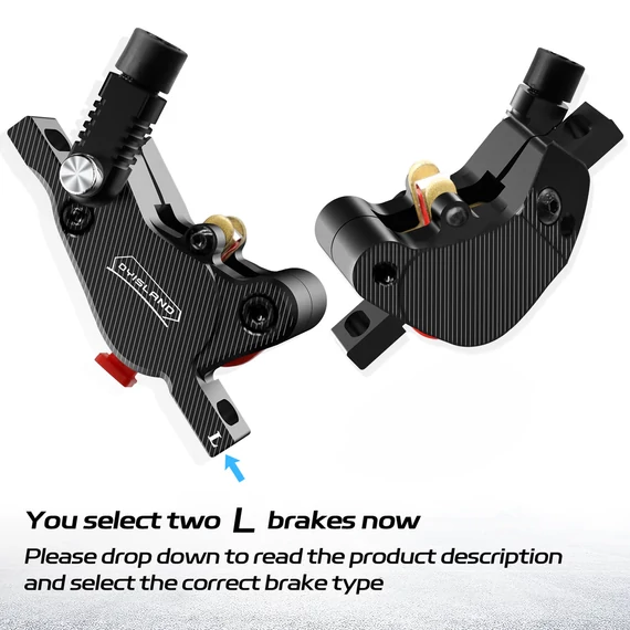 DYISLAND LD-210 2-Pistons Hydraulic Disc Brake Set For E- Scooter