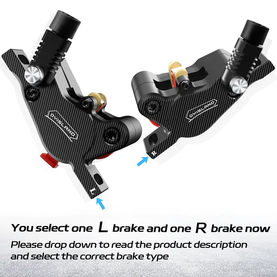 DYISLAND LD-210 2-Pistons Hydraulic Disc Brake Set For E- Scooter
